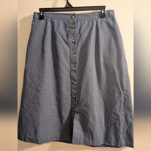 BonWorth Denim Blue A-Line Skirt